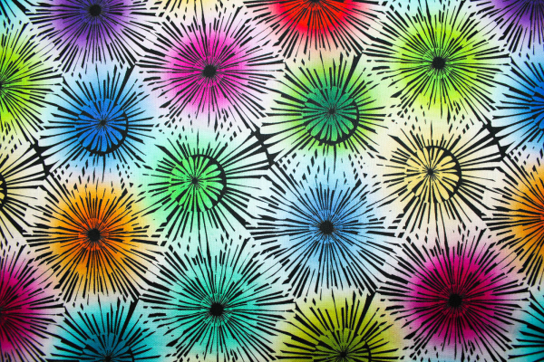 Designer- Baumwollstoff Bloom multicolor (10 cm)